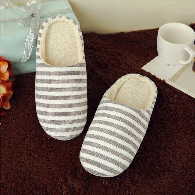 Women Indoor Slippers Warm Plush Home Slipper Autumn Winter Woman House Flat Floor Soft Slipper Silent Slides Plush Fleece Insole Fluffy Slippers For Indoor Home Bedroom Stevvex