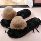 Women Indoor Warm Home Slippers Bedroom Cute Heart Pattern Non-slip Soft Comfort Plush House Heart Slippers Women Cute Fluffy Soft Sole Plush For House Indoor Outdoor Memory Foam Open Toe Slippers