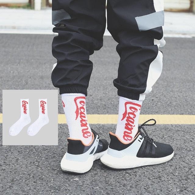 Women Korea Funny Socks Long Socks Black Cool Socks Harajuku GD Hip Hop Cotton Skateboard Socks Men New Trend Daisy Socks Men Stevvex