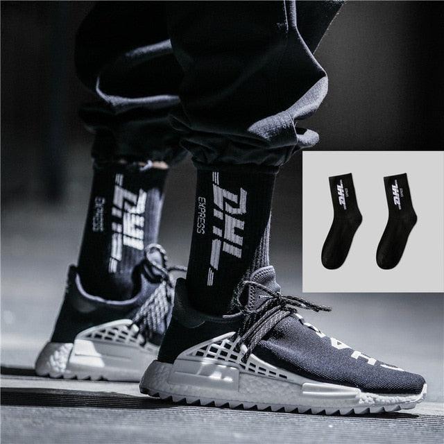 Women Korea Funny Socks Long Socks Black Cool Socks Harajuku GD Hip Hop Cotton Skateboard Socks Men New Trend Daisy Socks Men Stevvex
