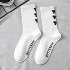 Women Korea Funny Socks Long Socks Black Cool Socks Harajuku GD Hip Hop Cotton Skateboard Socks Men New Trend Daisy Socks Men Stevvex