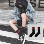 Women Korea Funny Socks Long Socks Black Cool Socks Harajuku GD Hip Hop Cotton Skateboard Socks Men New Trend Daisy Socks Men Stevvex