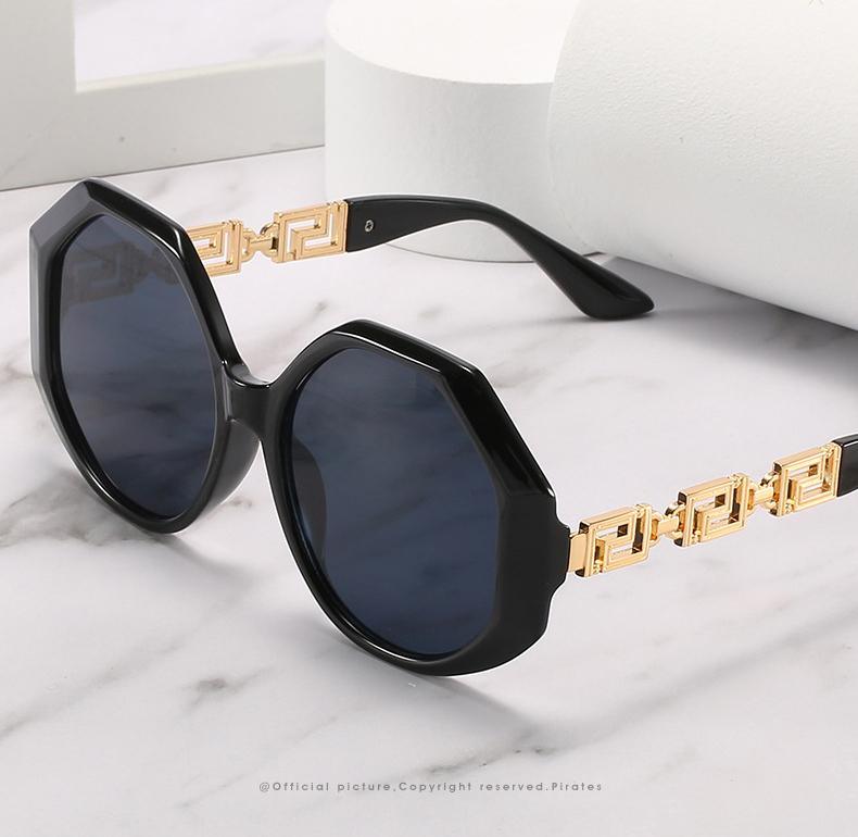 Women Large Hexagon Inspired Sunglasses Fashionable Big Frame & Polygonal Ladies Sunglasses Classic Retro Shape Street Shooting Sunglasses For Men And Women Sunglasses Stevvex