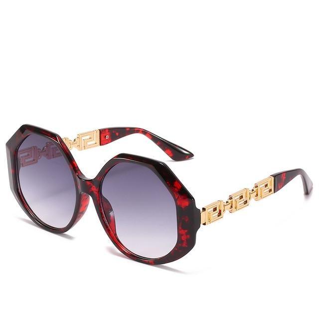 Women Large Hexagon Inspired Sunglasses Fashionable Big Frame & Polygonal Ladies Sunglasses Classic Retro Shape Street Shooting Sunglasses For Men And Women Sunglasses Stevvex