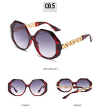 Women Large Hexagon Inspired Sunglasses Fashionable Big Frame & Polygonal Ladies Sunglasses Classic Retro Shape Street Shooting Sunglasses For Men And Women Sunglasses Stevvex