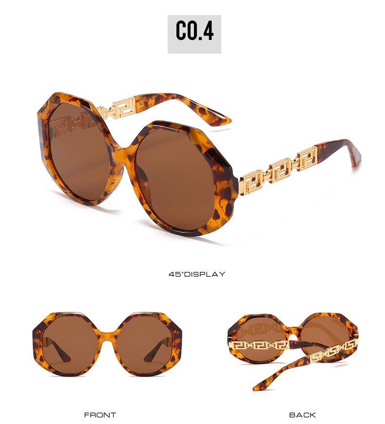 Women Large Hexagon Inspired Sunglasses Fashionable Big Frame & Polygonal Ladies Sunglasses Classic Retro Shape Street Shooting Sunglasses For Men And Women Sunglasses Stevvex