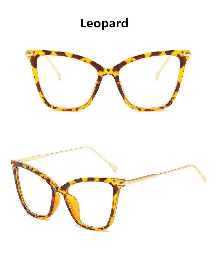 Women Luxury Cat Eye Sunglasses For Women Glasses Oversized Frame Transparent Lens Eyeglasses Computer Optical For  Prescription Glasses For Women Stevvex