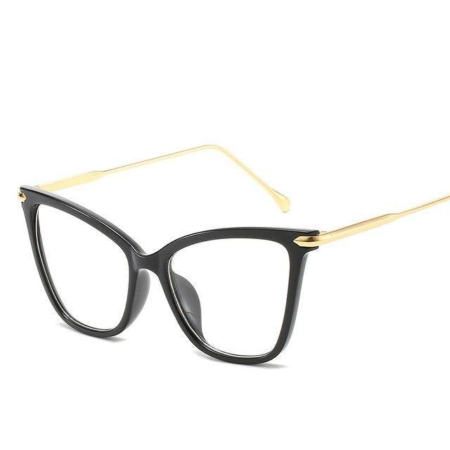 Women Luxury Cat Eye Sunglasses For Women Glasses Oversized Frame Transparent Lens Eyeglasses Computer Optical For  Prescription Glasses For Women Stevvex