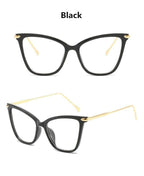 Women Luxury Cat Eye Sunglasses For Women Glasses Oversized Frame Transparent Lens Eyeglasses Computer Optical For  Prescription Glasses For Women Stevvex