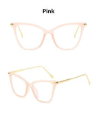 Women Luxury Cat Eye Sunglasses For Women Glasses Oversized Frame Transparent Lens Eyeglasses Computer Optical For  Prescription Glasses For Women Stevvex