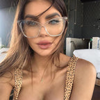 Women Luxury Cat Eye Sunglasses For Women Glasses Oversized Frame Transparent Lens Eyeglasses Computer Optical For  Prescription Glasses For Women Stevvex