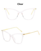 Women Luxury Cat Eye Sunglasses For Women Glasses Oversized Frame Transparent Lens Eyeglasses Computer Optical For  Prescription Glasses For Women Stevvex