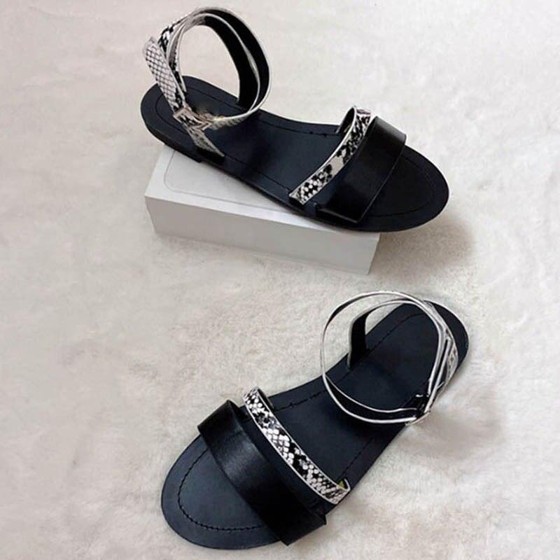 Women Luxury Party Sandals Fashion Summer Casual Black Business Sandals Buckle Straps Beach Shoes Retro Fashion Summer Women Shoes Print Casual Sandals Stevvex