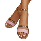 Women Luxury Party Sandals Fashion Summer Casual Black Business Sandals Buckle Straps Beach Shoes Retro Fashion Summer Women Shoes Print Casual Sandals Stevvex