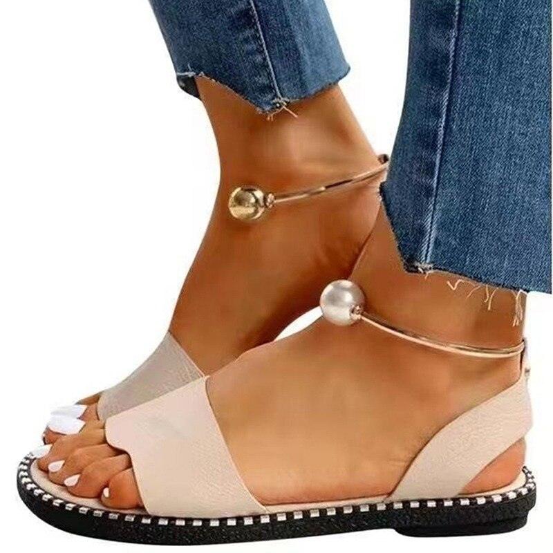 Women Luxury Party Sandals Fashion Summer Casual Black Business Sandals Buckle Straps Beach Shoes Retro Fashion Summer Women Shoes Print Casual Sandals Stevvex