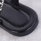 Women Luxury Party Sandals Fashion Summer Casual Black Business Sandals Buckle Straps Beach Shoes Retro Fashion Summer Women Shoes Print Casual Sandals Stevvex
