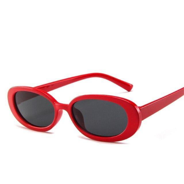 Women Luxury Pink Oval Sunglasses Retro Design Glasses Female Small Eyewear Women Elegant Reader Glasses Ultra Slim Compact Unisex Light Weight Glasses  For Women Stevvex
