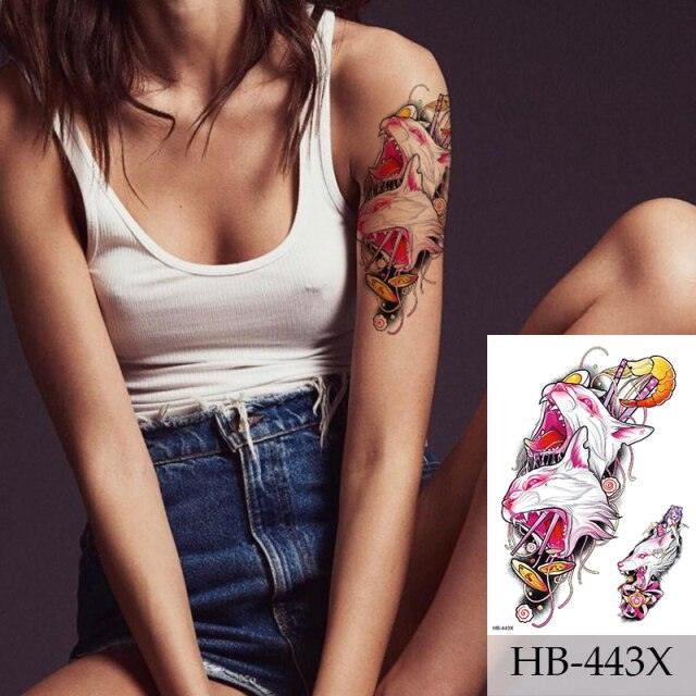 Women Luxury Temporary Stickers Realistic Body Tattoo Flowers Bird Elegant Big Design Stevvex