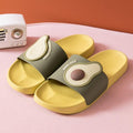Women Men Summer Slippers Casual Sandals Beach Slides Fruits Avocado Flip Flops Non-Slip Soft Sole Bathroom Shoes Open Toe Soft Slippers Non-Slip Soft Shower Spa Bath Pool Gym House Sandals Stevvex