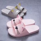 Women Men Summer Slippers Slide Sandals Beach Flip Flops Cats Thick Bottom Couple Boys Girls Comfort Shoes Fashion Outdoor Slides Beach Pool Gym House Slipper Stevvex