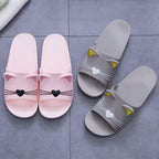 Women Men Summer Slippers Slide Sandals Beach Flip Flops Cats Thick Bottom Couple Boys Girls Comfort Shoes Fashion Outdoor Slides Beach Pool Gym House Slipper Stevvex