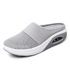 Women Mesh Lightweight Shoes Modern Clogs Female Air Cushion Sandals Thick Bottom Sneakers Air Cushion Slip-On Walking Shoes Breathable Casual Outdoor Walk Sneakers With Arch Support Stevvex