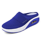Women Mesh Lightweight Shoes Modern Clogs Female Air Cushion Sandals Thick Bottom Sneakers Air Cushion Slip-On Walking Shoes Breathable Casual Outdoor Walk Sneakers With Arch Support Stevvex