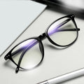 Women Myopia Glasses Ladies Blue And Anti Eye Strain Headache Computer Glasses  Transparent Lens Film Coated Oval Formed Myopia Glasses -1.0 -1.5 -2.0 -2.5 -3.0 -3.5 -4.0 -4.5 -5.0 -5.5 Stevvex