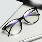 Women Myopia Glasses Ladies Blue And Anti Eye Strain Headache Computer Glasses  Transparent Lens Film Coated Oval Formed Myopia Glasses -1.0 -1.5 -2.0 -2.5 -3.0 -3.5 -4.0 -4.5 -5.0 -5.5 Stevvex