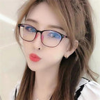 Women Myopia Glasses Ladies Blue And Anti Eye Strain Headache Computer Glasses  Transparent Lens Film Coated Oval Formed Myopia Glasses -1.0 -1.5 -2.0 -2.5 -3.0 -3.5 -4.0 -4.5 -5.0 -5.5 Stevvex
