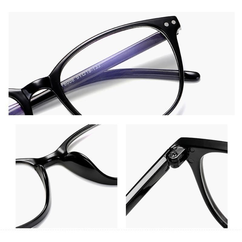 Women Myopia Glasses Ladies Blue And Anti Eye Strain Headache Computer Glasses  Transparent Lens Film Coated Oval Formed Myopia Glasses -1.0 -1.5 -2.0 -2.5 -3.0 -3.5 -4.0 -4.5 -5.0 -5.5 Stevvex