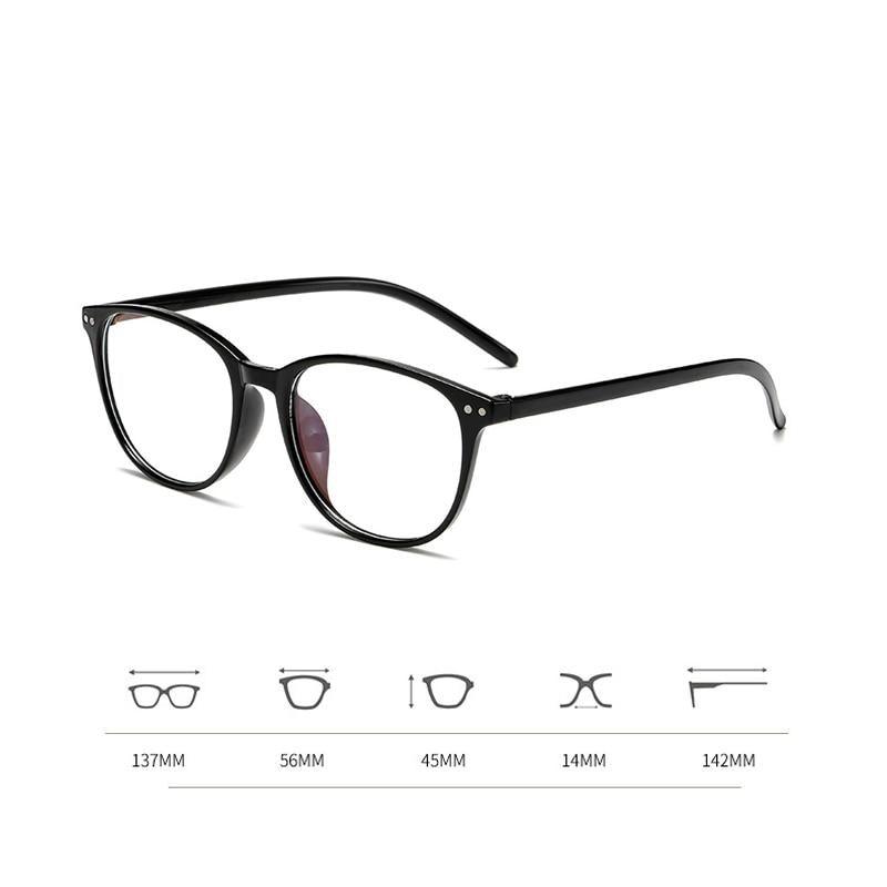 Women Myopia Glasses Ladies Blue And Anti Eye Strain Headache Computer Glasses  Transparent Lens Film Coated Oval Formed Myopia Glasses -1.0 -1.5 -2.0 -2.5 -3.0 -3.5 -4.0 -4.5 -5.0 -5.5 Stevvex