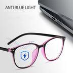 Women Myopia Glasses Ladies Blue And Anti Eye Strain Headache Computer Glasses  Transparent Lens Film Coated Oval Formed Myopia Glasses -1.0 -1.5 -2.0 -2.5 -3.0 -3.5 -4.0 -4.5 -5.0 -5.5 Stevvex