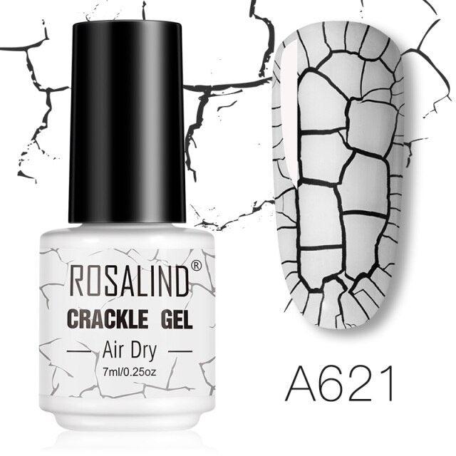 Women Nail Polishing Gel Quick-Dry UV Permanent Gel Nail Polish Multi Color Fashion Cracked Design For Girls and Womens Stevvex