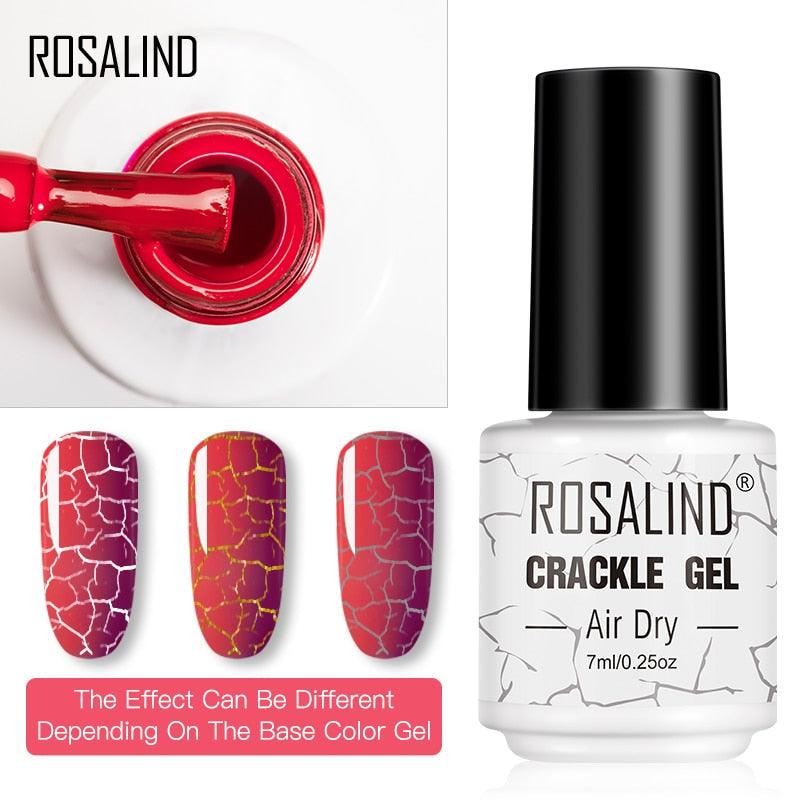 Women Nail Polishing Gel Quick-Dry UV Permanent Gel Nail Polish Multi Color Fashion Cracked Design For Girls and Womens Stevvex