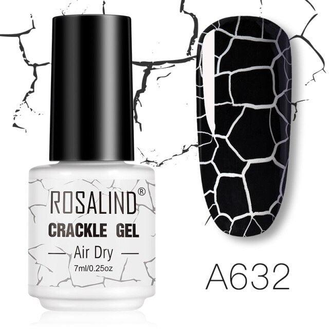 Women Nail Polishing Gel Quick-Dry UV Permanent Gel Nail Polish Multi Color Fashion Cracked Design For Girls and Womens Stevvex