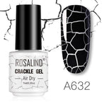 Women Nail Polishing Gel Quick-Dry UV Permanent Gel Nail Polish Multi Color Fashion Cracked Design For Girls and Womens Stevvex