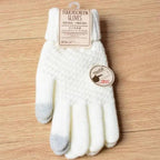 Women New Wool Knitted Gloves Winter Warm Thick Touch Screen Gloves Solid Mittens For Women For Winter Gloves Winter Touch Screen Gloves for Women and Men Stevvex