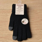 Women New Wool Knitted Gloves Winter Warm Thick Touch Screen Gloves Solid Mittens For Women For Winter Gloves Winter Touch Screen Gloves for Women and Men Stevvex
