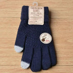 Women New Wool Knitted Gloves Winter Warm Thick Touch Screen Gloves Solid Mittens For Women For Winter Gloves Winter Touch Screen Gloves for Women and Men Stevvex