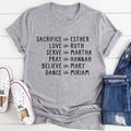 Women of the Bible Tee Peachy Sunday