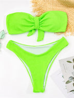 Women One-Shoulder Bikini Swimsuit Women Push Up Swimwear Women's Bathing Suit Comfortable Bikini Ribbed Two Piece Swimsuit Bikini Set Summer Bathing Suit Beach Wear Swimming Suit Stevvex