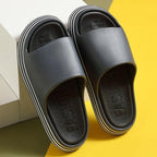 Women Outside Slippers Summer Runway Shoes EVA Soft Thick Sole Non-slip Outdoor Women Slides Pool Beach Open Toe Soft Slippers Thick Lightweight Non-Slip Shower Bath Cloud Slides Pool Gym House Sandals Stevvex