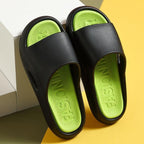 Women Outside Slippers Summer Runway Shoes EVA Soft Thick Sole Non-slip Outdoor Women Slides Pool Beach Open Toe Soft Slippers Thick Lightweight Non-Slip Shower Bath Cloud Slides Pool Gym House Sandals Stevvex
