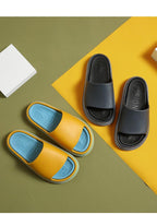 Women Outside Slippers Summer Runway Shoes EVA Soft Thick Sole Non-slip Outdoor Women Slides Pool Beach Open Toe Soft Slippers Thick Lightweight Non-Slip Shower Bath Cloud Slides Pool Gym House Sandals Stevvex
