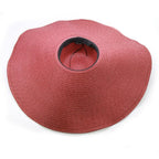 Women Oversized Foldable Summer Large Wide Hat Beach Straw Hat Cute Sun Cap Retro Foldable Handmade Big Hats Ladies UV Protection Hat Vintage Summer Sun Beach Hats Stevvex