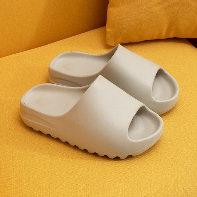 Women Platform Flat Slippers Outdoor Flip Flops Summer Beach Fashion Indoor Slippers Unisex Men Non-slip Slides Thick Sole Home House Cloud Cushion Sandals For Indoor And Outdoor Stevvex