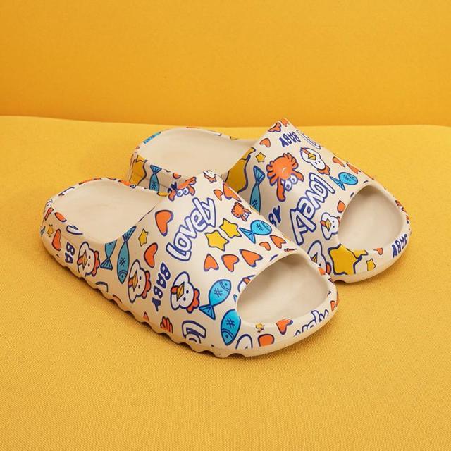 Women Platform Flat Slippers Outdoor Flip Flops Summer Beach Fashion Indoor Slippers Unisex Men Non-slip Slides Thick Sole Home House Cloud Cushion Sandals For Indoor And Outdoor Stevvex