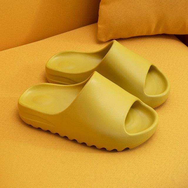 Women Platform Flat Slippers Outdoor Flip Flops Summer Beach Fashion Indoor Slippers Unisex Men Non-slip Slides Thick Sole Home House Cloud Cushion Sandals For Indoor And Outdoor Stevvex