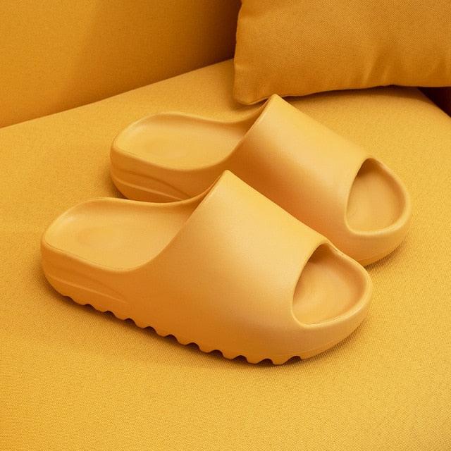 Women Platform Flat Slippers Outdoor Flip Flops Summer Beach Fashion Indoor Slippers Unisex Men Non-slip Slides Thick Sole Home House Cloud Cushion Sandals For Indoor And Outdoor Stevvex